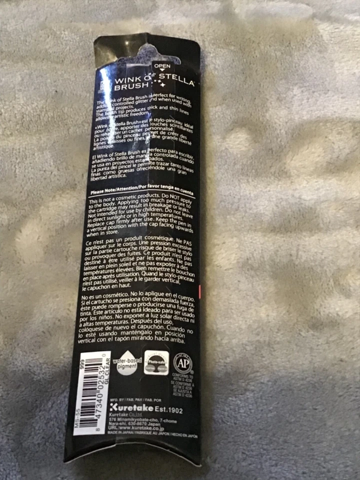 Cepillo kuretake Zig guiño de stella transparente 999 G.I. claro nuevo pk  Foto 4 de 4