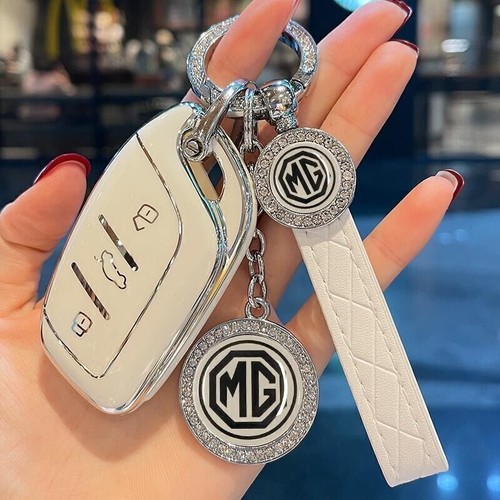 1x Key Bag TPU Car Keys Fob Case Cover For MG ZS Remotes Shell Keyring keychain# - Picture 20 of 24
