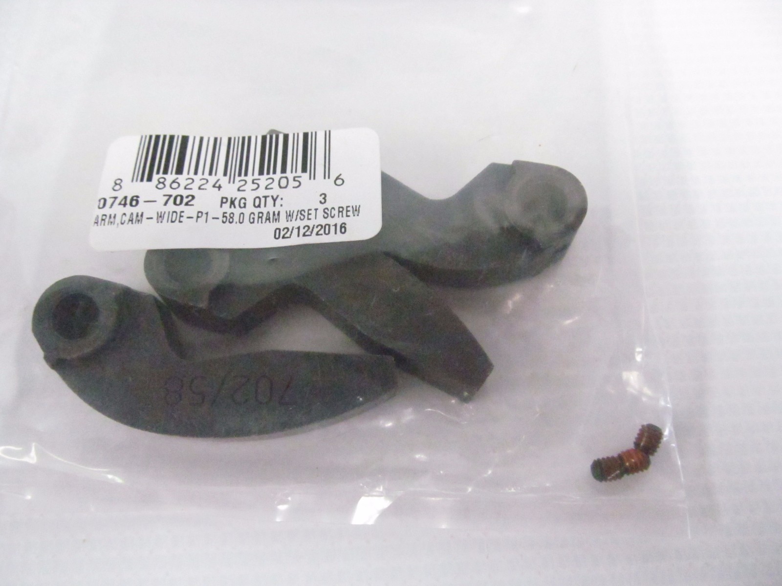 OEM Arctic Cat Snowmobile Clutch Weights Set of 3 w/ Set Screws 58 gram