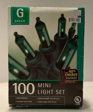 Target 100 GREEN MINI LIGHTS Indoor Outdoor 29.5 FT. Christmas Holiday