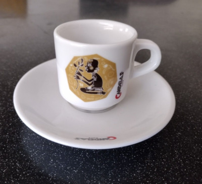 CANDELAS CAFE ESPRESSO COFFEE CUP AND SAUCER DEMITASSE SPAIN RESTAURANT WARE