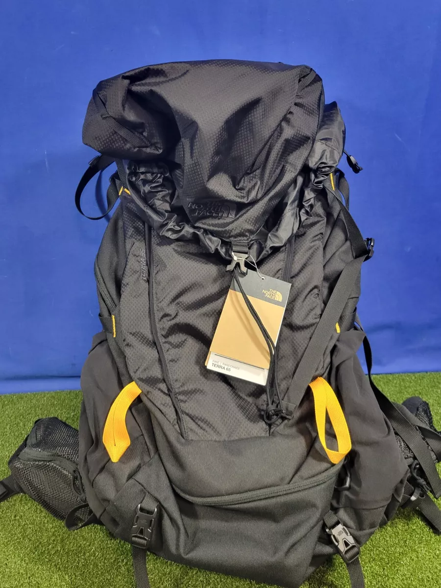 The North Face Terra 65 Pack TNF Black Hiking Backpack S/M New | eBay