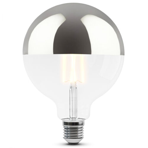 2er Set SINO Gluehbirne LED verspiegelt E27 warmweiss Globe XL Filament Design - Afbeelding 1 van 8