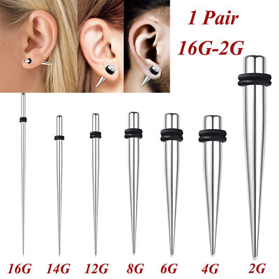 1pc Stainless Steel Barbell With Cz Hoop Cartilage Helix Lobe Earring