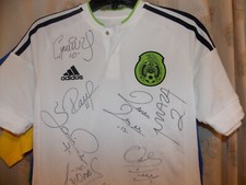 Mexico National Soccer Team, Kids Adidas Small Jersey w/signatures