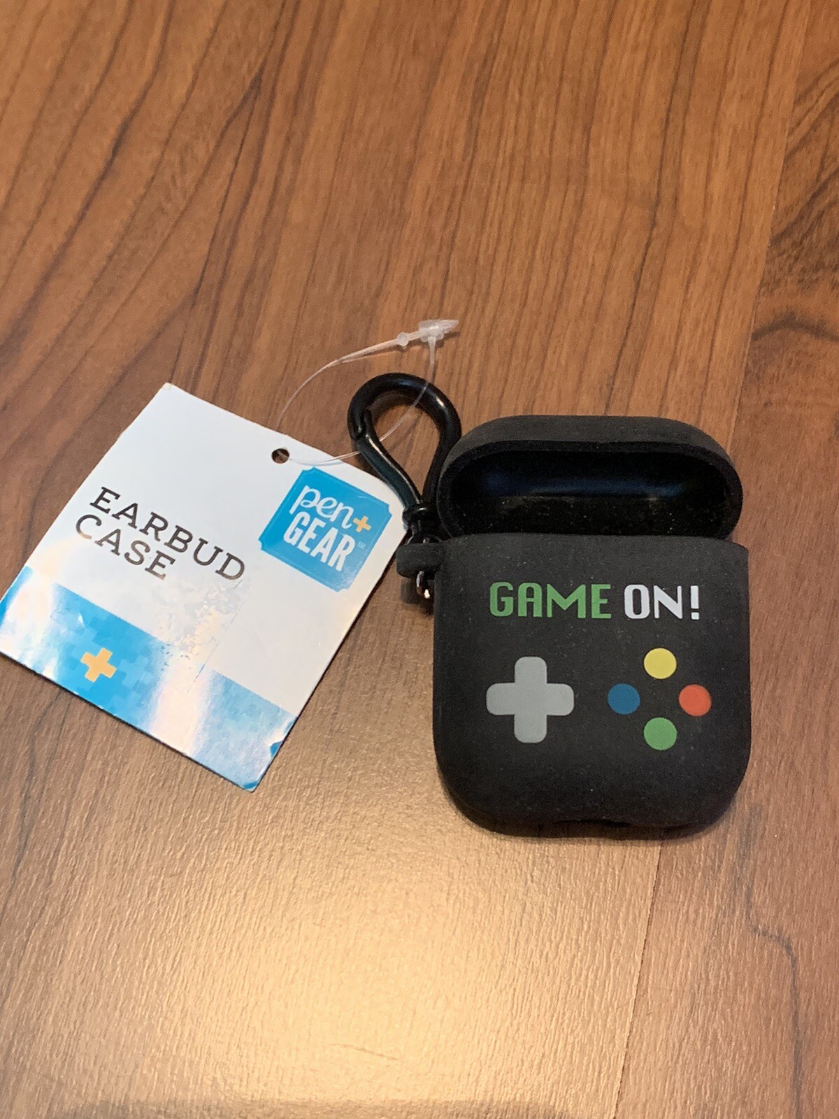 Pen Gear Earbuds Case &ldquo;Game On&rdquo; Attachable To Backpacks,