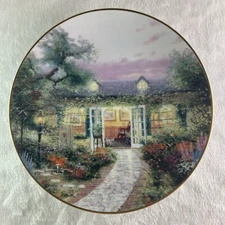 OUR SUMMER HOME Plate Home is Where the Heart Is #7 Thomas Kinkade Knowles +COA
