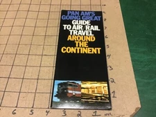 Vintage High Grade : 1971 PAN AM guide to air and rail - 28pgs