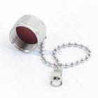 N Cover Dust Cap silver color Chain for N female UHF SO239 connector 50ohm Coax