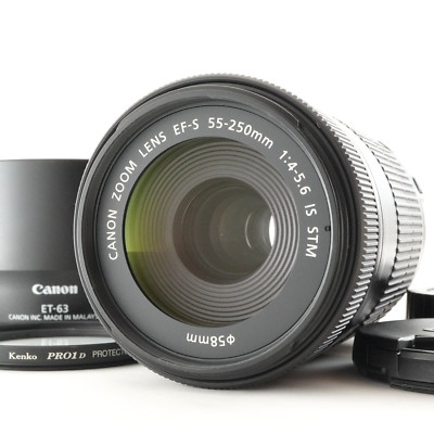 Canon EF-S 55-250mm F4-5.6 IS STM AF ZOOM Lens from Japan #2902 | eBay