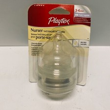 Playtex Nurser Naturalatch Nipples Fast Lot Of 2