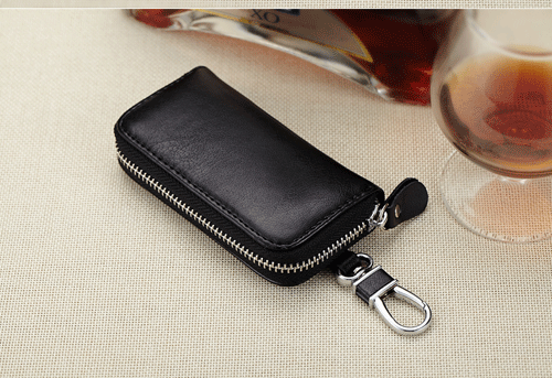 Multifunctional Genuine Leather Car Key Case Wallet Card Holder For Men Women - Bild 16 von 28