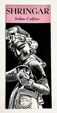 1961 Shringar Indian Women Adornment Coiffure Hair Art Vintage Travel Brochure