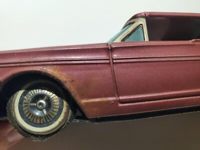 Vintage Haji Japan 1965 Ford Fairlane Tin Litho Friction Car Toy