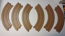  6 AFX Tan 9" R1/4 Curves Slot Car Track