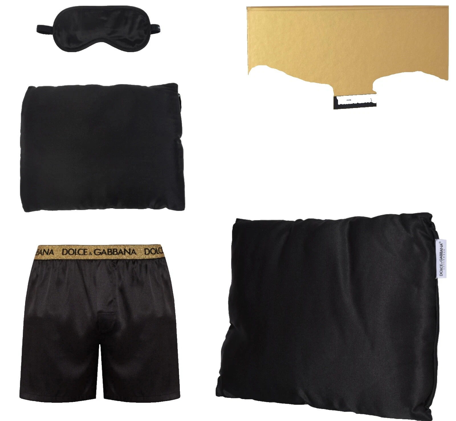 Мужская черная пижама и халаты Dolce & Gabbana