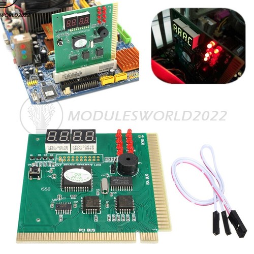Carte Mère PC Analyseur Carte Diagnostique 4 Chiffres LED PCI/ISA POST Code Analyseur - Photo 4/10