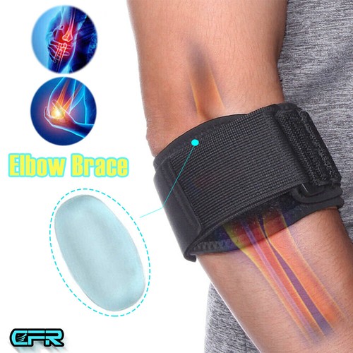 Tennis Elbow Brace Support Arthritis Tendonitis Arm Joint Pain Band Pad Golfer  - Picture 1 of 12