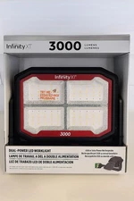 Infinity X1 Dual Powered SOLAR LED Work Light 3000 Lumen MAGNETIC