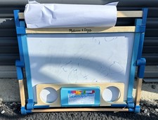 Melissa  Doug Double-Sided Magnetic Tabletop Easel Dry-Erase Board Homeschool