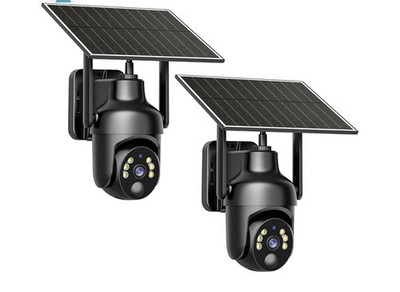 2 4G LTE Cellular Security Camera Comes with Pre-Installed SIM Card-No WiFi