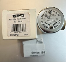 Watts Plumbing Valve Brass Vacuum Breaker 1/2” -New in Box-FREE SHIPPING