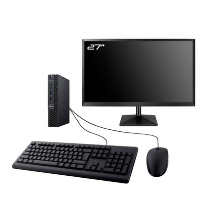 PC Dell Optiplex 3060 Micro Bildschirm 27 '' Intel I7-8700T RAM 32Go SSD 960Go