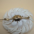 Napier Set Vintage Earring And Brooch Gold Tone And Resin Feathers 50-60s Estate — photo 5