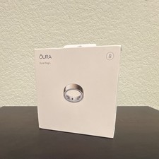 Oura Ring 4 Rose Gold Size 8 Activity Tracker Smart Ring w/ Charger USB Cable