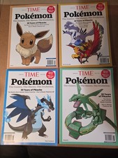 POKEMON TIME Magazine Lot Of 4 Eevee Maga Cha...