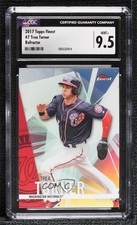 2017 Topps Finest Refractor Trea Turner #7 CGC 9.5 Mint+ kn8