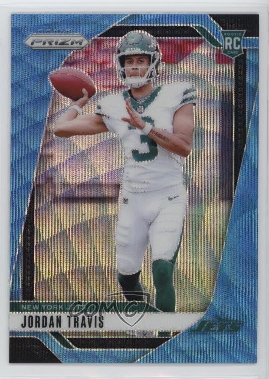 2024 Panini Prizm Rookies Blue Wave 153/230 Jordan Travis #359 Rookie RC 0y8p