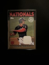 2021 Topps - 1986 Topps Baseball Relics Juan Soto #86R-JSO Gold /50 (MEM)