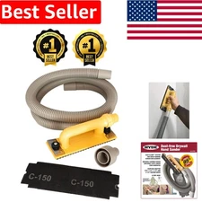 Dust-Free Drywall Vacuum Hand Sander with 6' Hose - Corded Electric Power