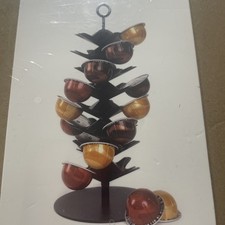 Coffee Pod Carousel for Nespresso Vertuo 40Capsules,360  Rotating Stand, Black 