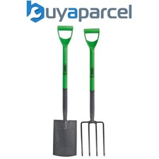 Draper 16566 Gardening Spade & Fork Set Garden Digging Set Carbon Steel Shovel