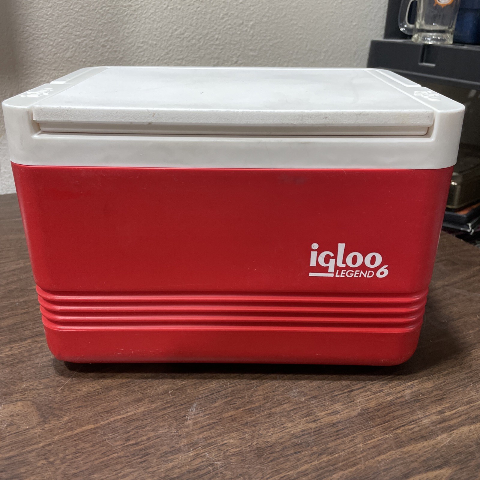 Ice Chest Flip Top Usa 6 Pack Lunch Box