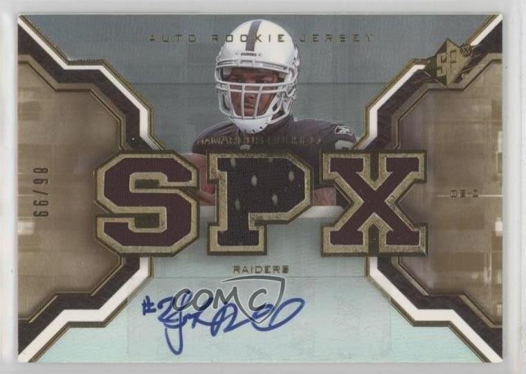 JaMarcus Russell Spx #222 Signed Jersey-Gold