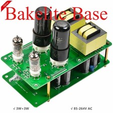 Bakelite Base 6J1+6P6P Single-Ended Tube Power Amplifier 3W+3W HiFi Audio Amp