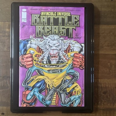 Invincible Universe: Battle Beast #1 Original Art & Signed Rodney Ramos ASM 238 
