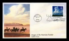 DR JIM STAMPS US COVER CLOUDSCAPES FDC INDIAN SCOUTS IMAGES OF AMERICAN FRONTIER