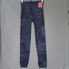 SPANX Look At Me Now Ecocare Deep Blue Tie-Dye Ankle Leggings - Size Medium