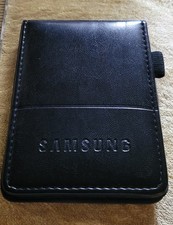 Vintage SAMSUNG Embossed Leather Covered Leeds Writing NOTEPAD