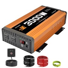 watt Power Inverter Pure sine WaveW 12v to 110v for car Vehicles Truck 3000