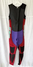 KAWASAKI/ Honda JET SKI RED PUR JOHN MENS Size XL Neoprene Vintage READ*