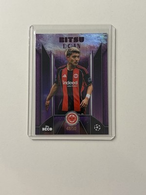 Ritsu Doan Topps Deco UCL Purple /50 Eintracht Frankfurt