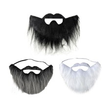 Fake Beard Costumes Props Party Facial Cosplays Supplies with Adjustable Rope