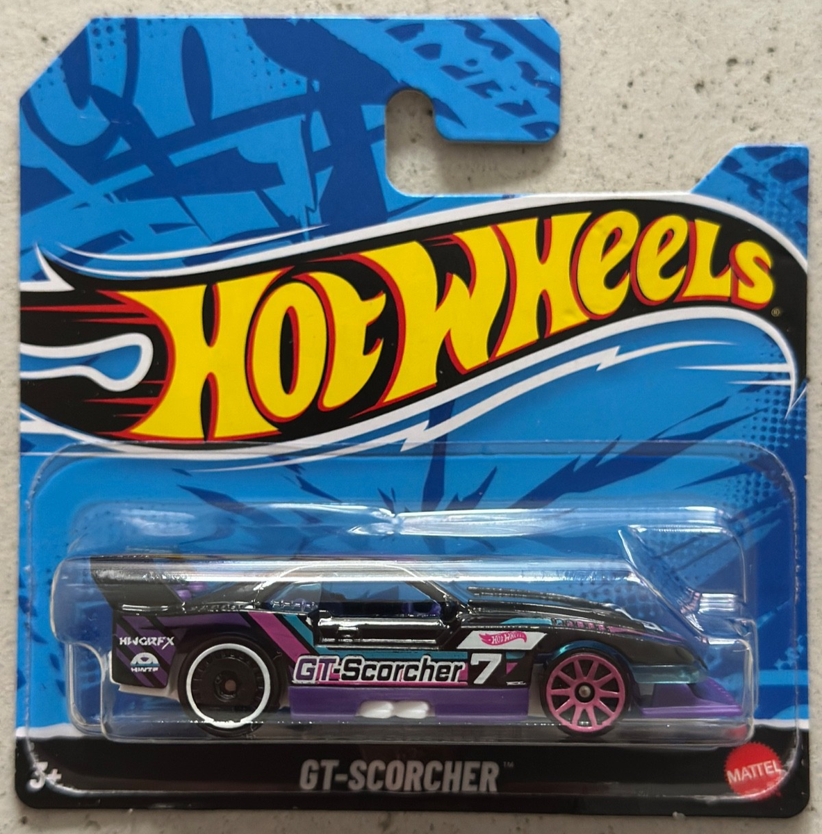 2025 Hot Wheels GT-SCORCHER Short Card with Protector Netflix HW