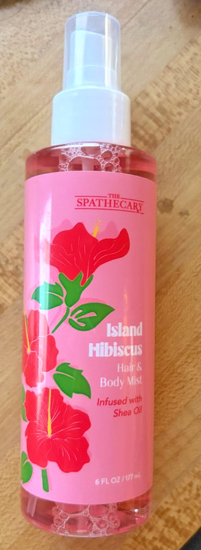 The SPATHECARY Island Hibiscus Hair & Body Mist Infused W Shea Oil 6oz-