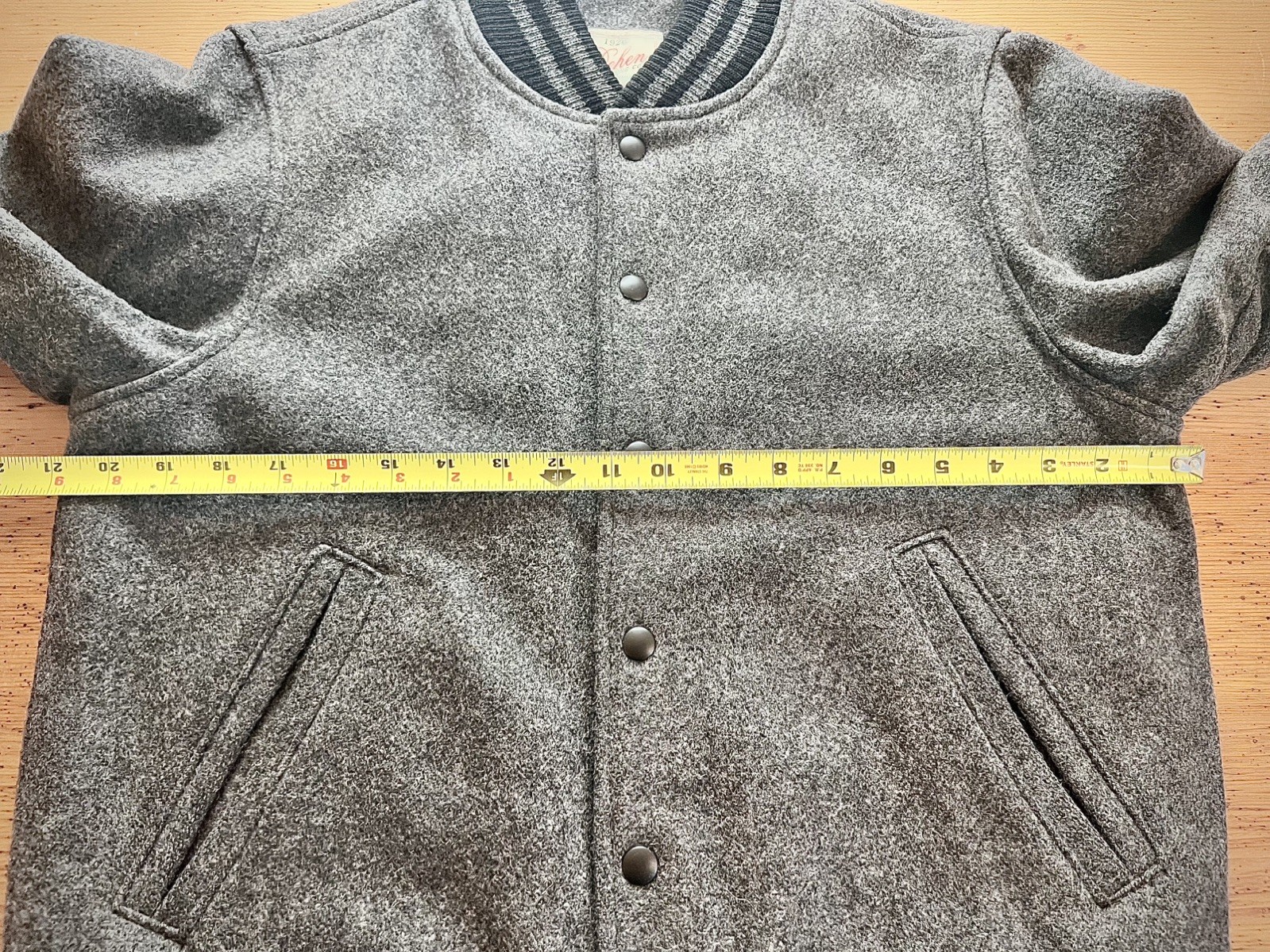 Dehen 1920 Wool Varsity Jacket Medium - image 8